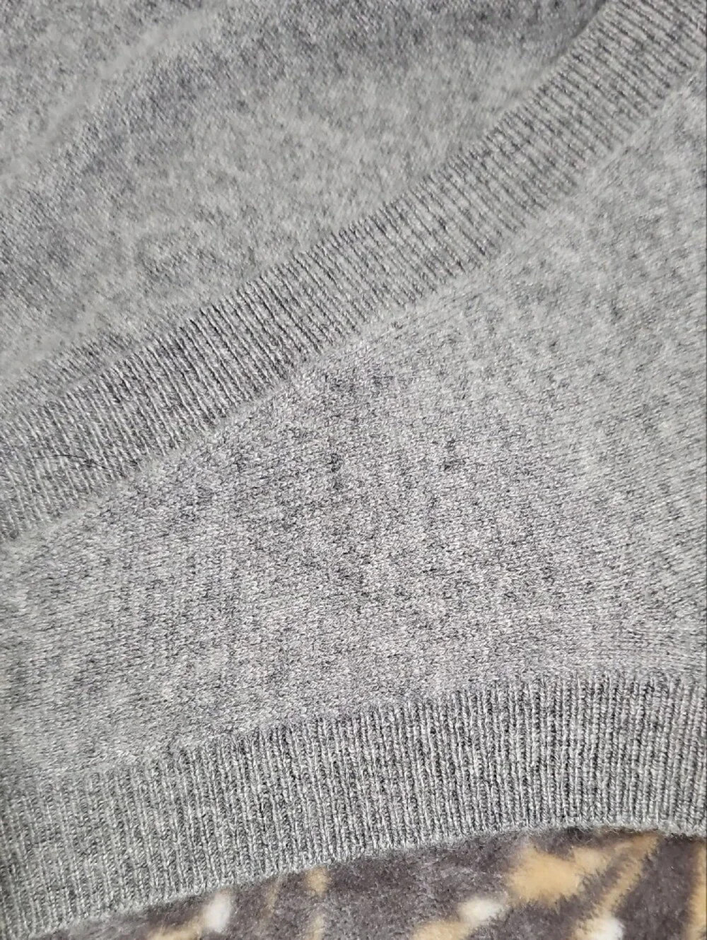 J. Crew Gray V-Neck Sweater Vest